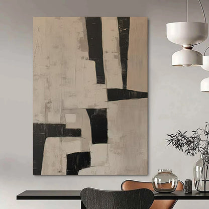 Oversized Hand-Painted Modern Abstract Pet Adoption Art for Animal Shelter Welcome Areas