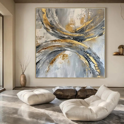 Vibrant Pop Culture Hand-Painted Abstract Art for Trendy Bedrooms