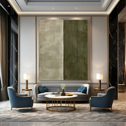 Custom Hand-Painted Abstract Art for Dining Room & Entryway