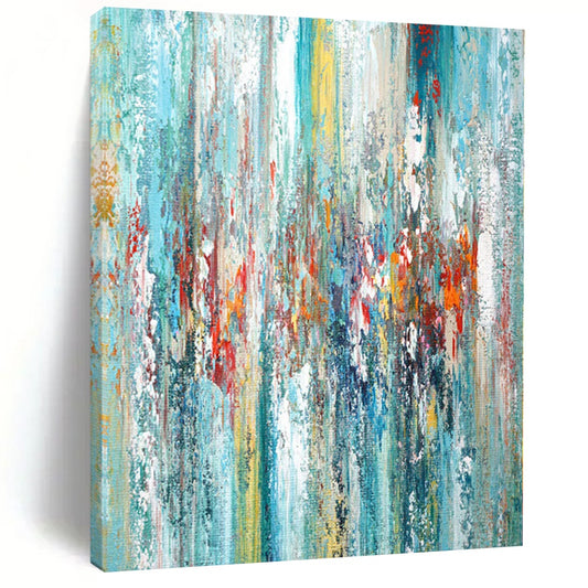 Large Custom Abstract Art for Bathroom Shower Alcove Walls