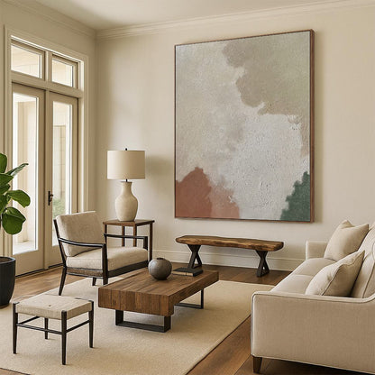 Mammoth Custom Abstract Canvas for Home Indoor Pool Feature Wall