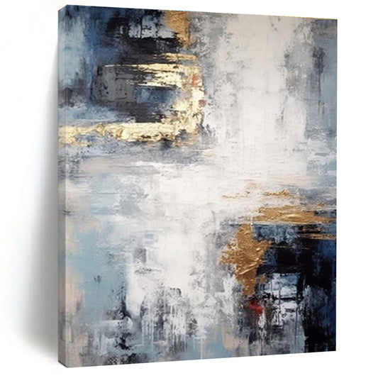 Extra-Huge Custom Abstract Canvas for Home Office Conference Area