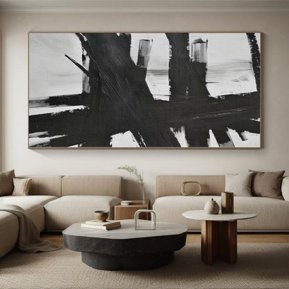 Large Custom Abstract Art for Garage Workshop Feature Walls