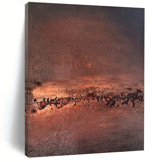 Gigantic Hand-Painted Contemporary Abstract Painting for Sports Arena VIP Lounges