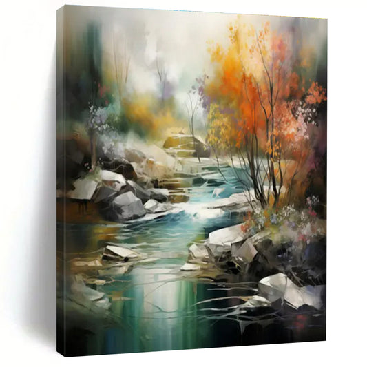 Large-Scale Modern Abstract Wall Art for Guest Room Welcoming and Inviting Look