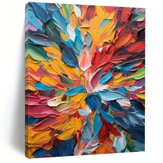 Large Abstract Canvas for Rabbit Hutch Interiors - Custom Acrylic on Linen