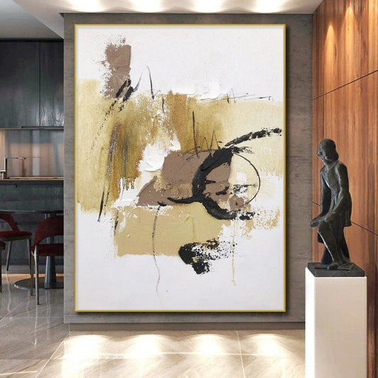 Huge Modern Abstract Painting for Home Gym Motivational Decor