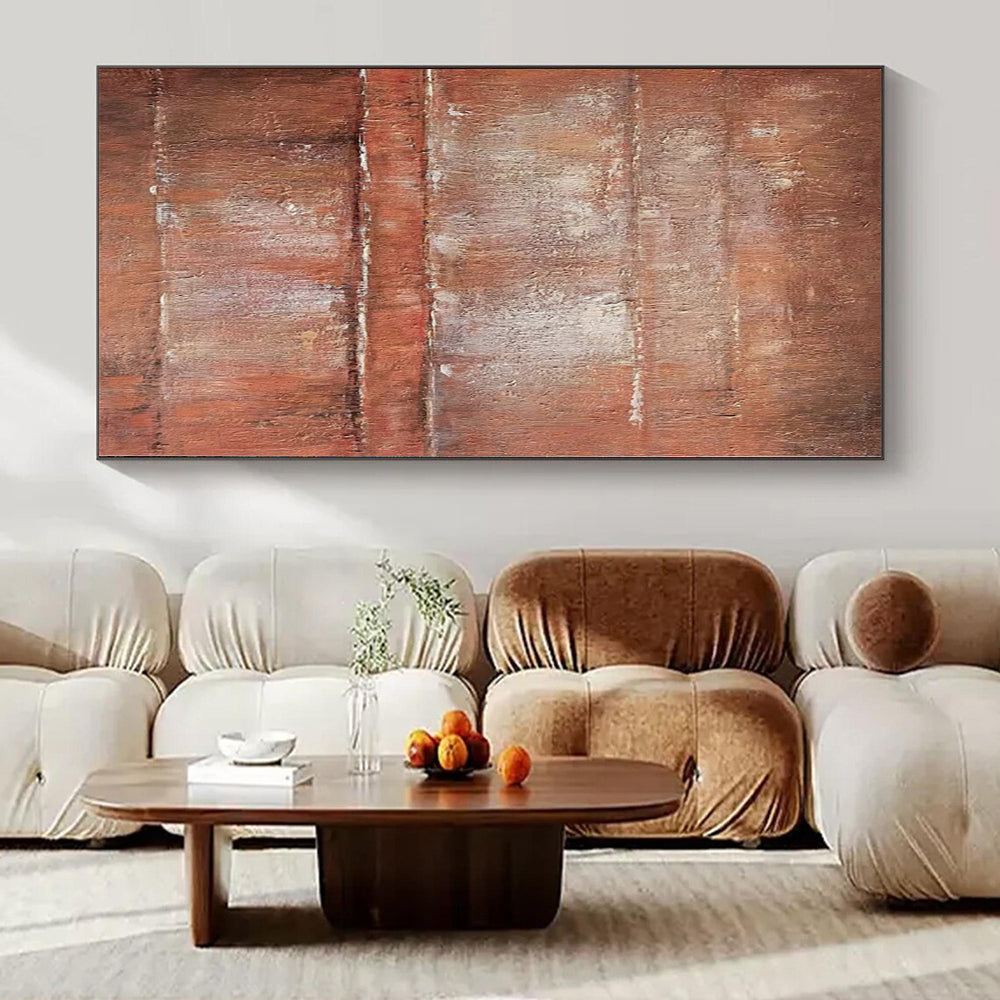 Monumental Abstract Painting for Loft Stairwells - Commissioned Mixed Media