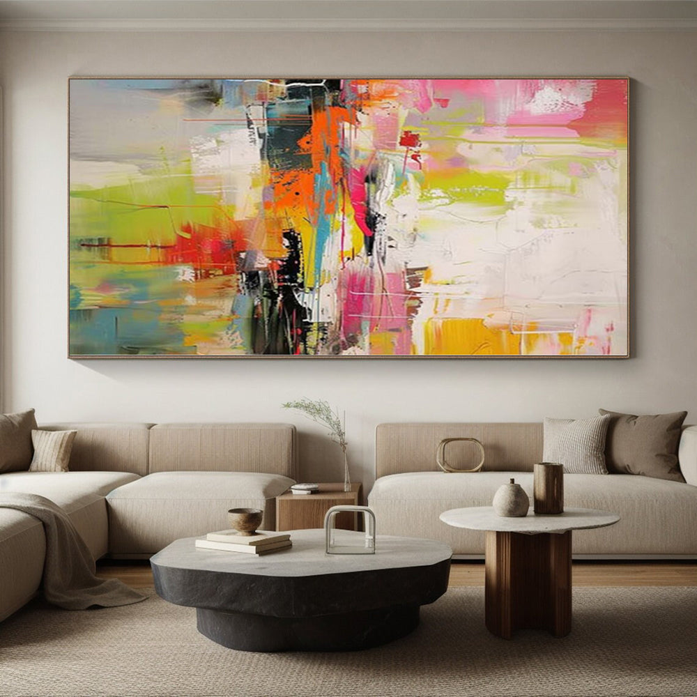 Monumental Abstract Painting for Chicken Coop Nesting Boxes - Made to Order Resin on Linen