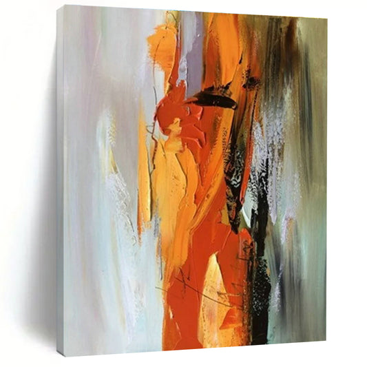 Massive Custom Hand-Painted Abstract Art for Walk-in Closet Mirror Wall LargeART0615