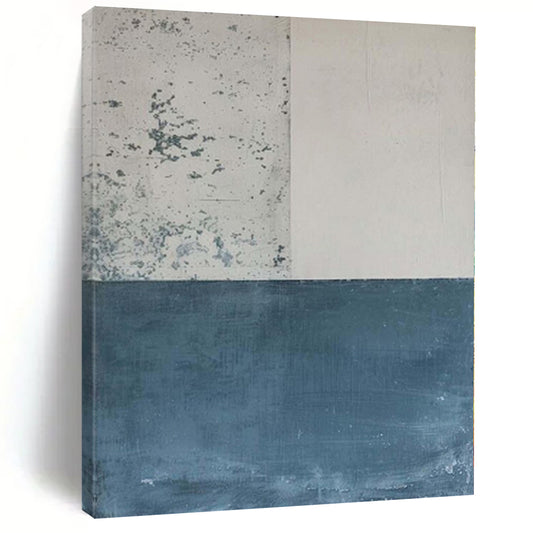 Grand Made-to-Order Abstract Canvas for Marine Biology Research Vessel Interiors