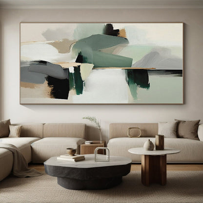 Extra-Huge Contemporary Abstract Canvas for Modern Garage Tool Organizer Wall