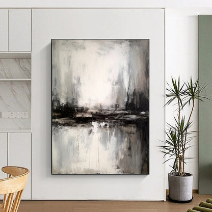 Extra-Huge Hand-Brushed Abstract Painting for Home Music Studio Practice Wall LargeART0623
