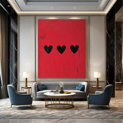 Extra-Huge Hand-Painted Modern Abstract Wall Decor for Urban Art Galleries