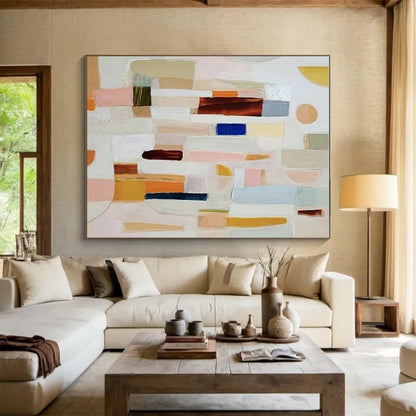 Colossal Tailored Hand-Painted Abstract Wall Art for Art Studios LargeART0659