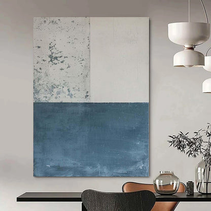 Grand Made-to-Order Abstract Canvas for Marine Biology Research Vessel Interiors