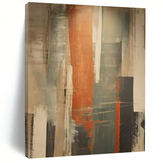 Contemporary Giant Abstract Painting for Master Bedroom Statement Wall