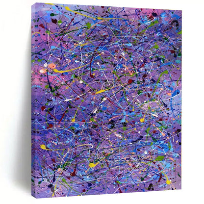 Oversized Custom Hand-Painted Abstract Art for Office Human Resources Areas