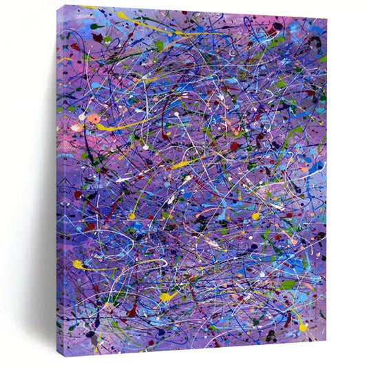 Oversized Custom Hand-Painted Abstract Art for Office Human Resources Areas