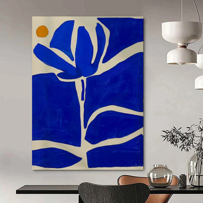 Giant Hand-Painted Contemporary Abstract Painting for Technology Startup Office Breakout Areas