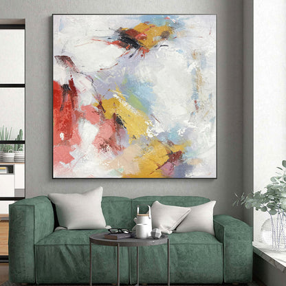 Oversized Custom Abstract Wall Art for Home Theater Projector Screen Feature Walls