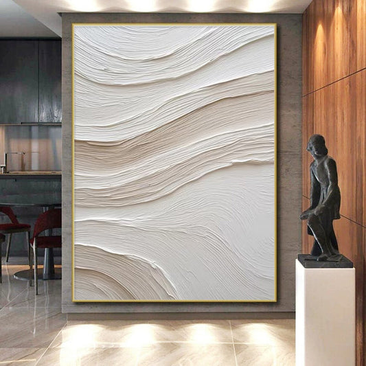 Contemporary Large Custom Abstract Wall Art for Modern Family Room Focal Point