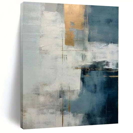 Large Custom Abstract Canvas for Kids’ Playroom Feature Walls