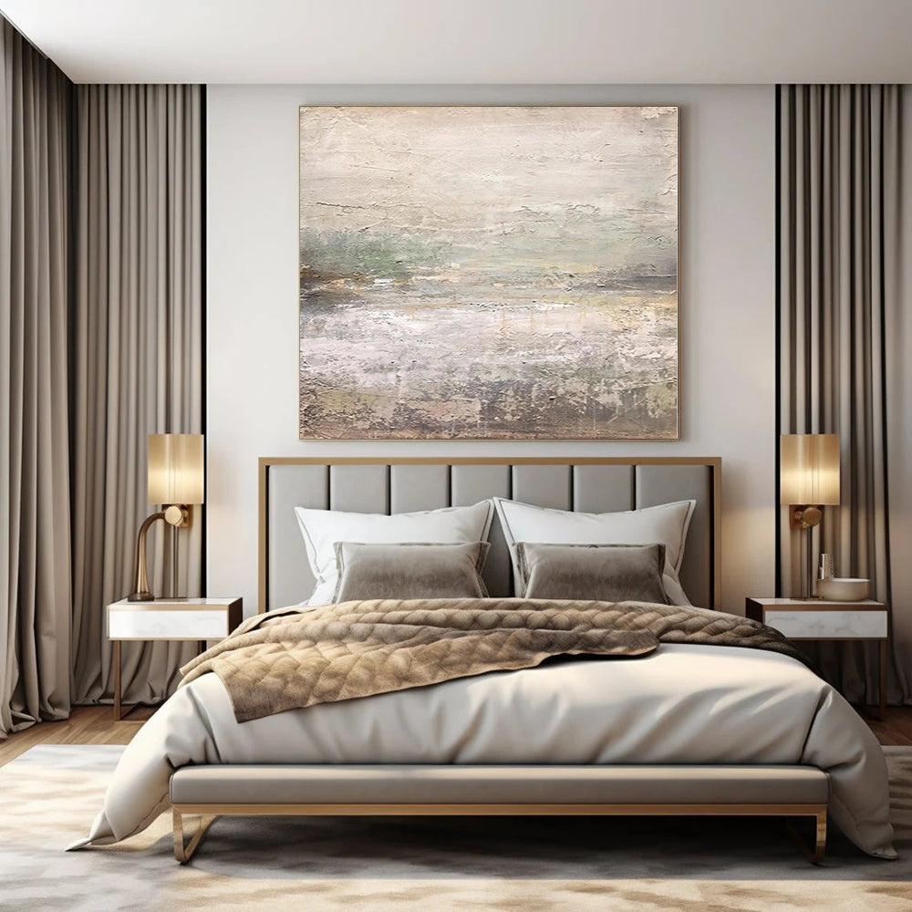 Oversized Handcrafted Abstract Canvas for Performing Arts Center Foyers