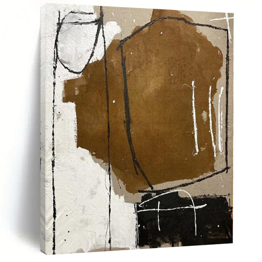 Extra-Vast Hand-Painted Modern Abstract Artwork for Living Room Behind Entertainment Centers