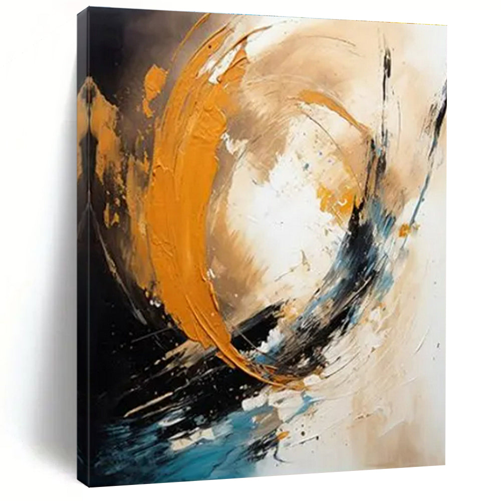 Oversized Contemporary Abstract Canvas for Reading Nook Relaxing Retreat
