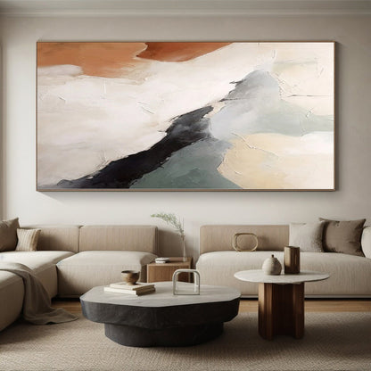 Oversized Custom Abstract Wall Art for Laundry Room Sink and Cabinet Areas