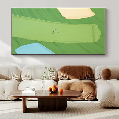 Custom Hand-Painted Abstract Canvas for Bedroom and Office