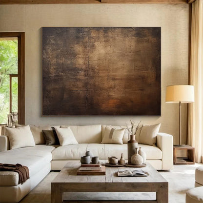 Grand Handcrafted Abstract Painting for Luxury Villa Foyers
