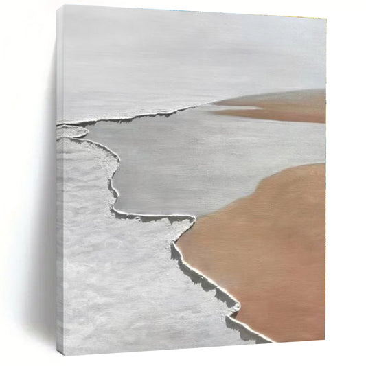Huge Bespoke Abstract Painting for Home Library Reading Nook Wall