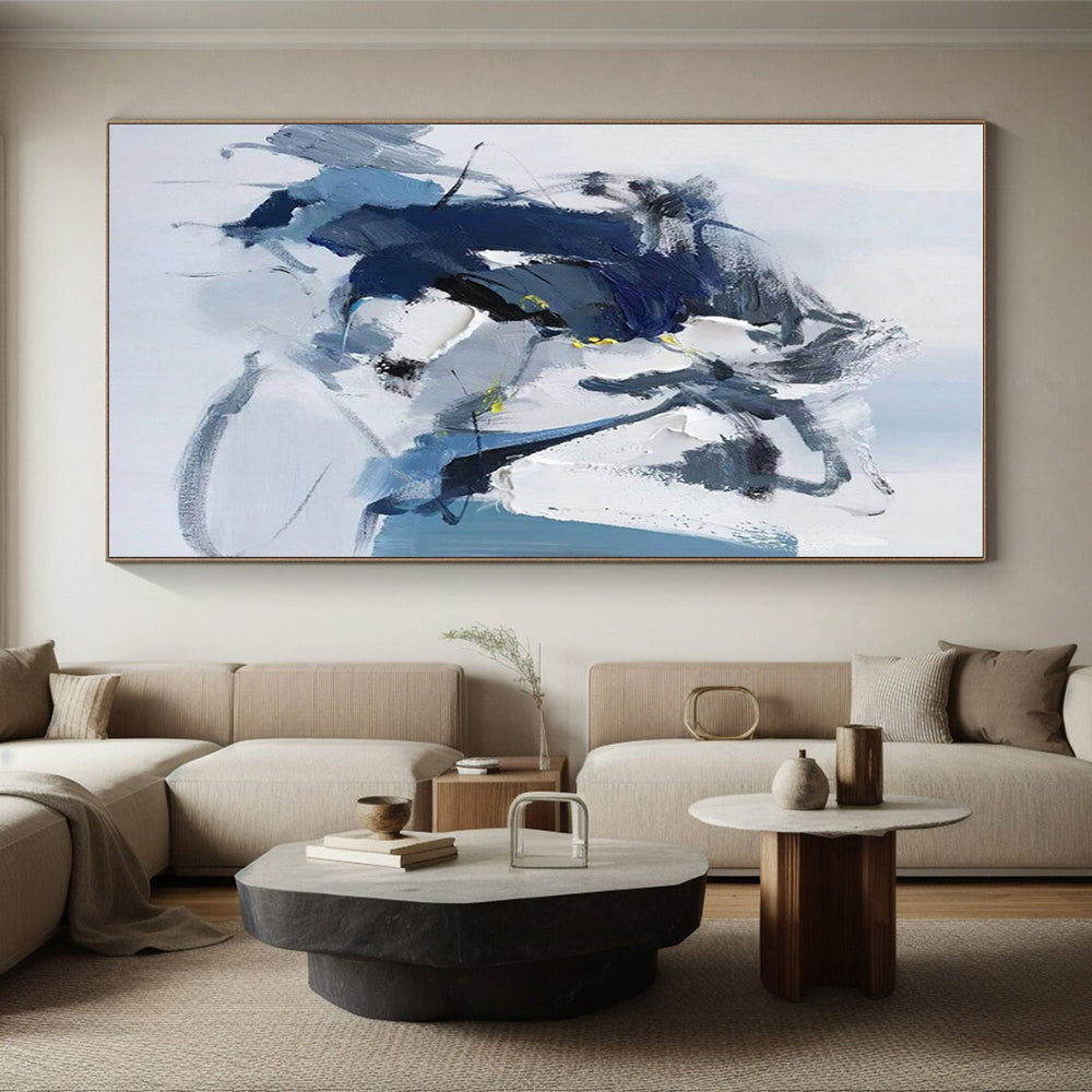 Vast Contemporary Abstract Art for Home Wine Cellar Elegant and Modern Ambiance