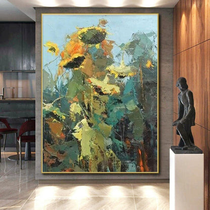 Large Contemporary Custom Abstract Wall Art for Modern Laundry Room Utility Sink Wall