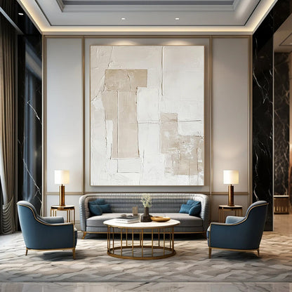 Extra-Vast Hand-Painted Modern Abstract Art for Office Maintenance Rooms