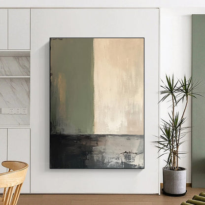 Made-to-Order Giant Hand-Painted Abstract Wall Art for Entryway Feature Wall