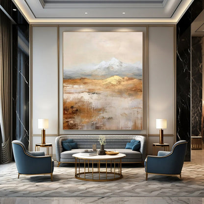 Super-Sized Hand-Painted Modern Abstract Wall Decor for Bedroom Reading Nooks