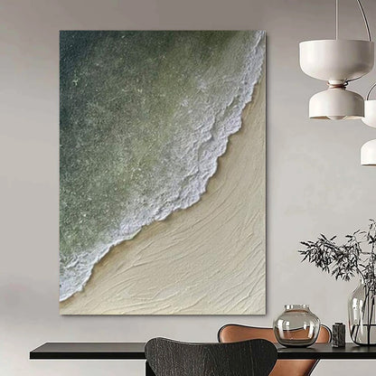 Extra-Huge Hand-Painted Modern Abstract Canvas for Family Home Outdoor Patios