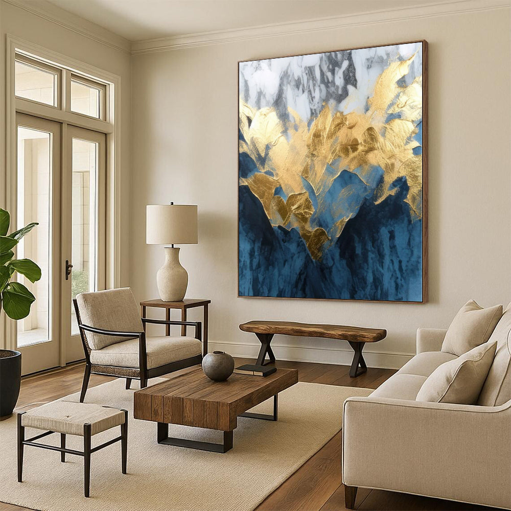Giant Made-to-Order Abstract Canvas for Walk-in Pantry Feature Walls
