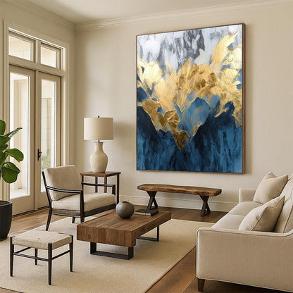 Giant Made-to-Order Abstract Canvas for Walk-in Pantry Feature Walls