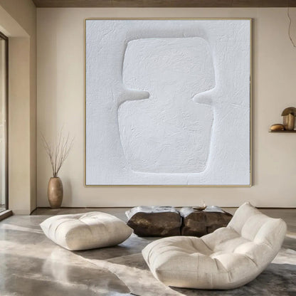 Colossal Hand-Painted Contemporary Abstract Canvas for Grand Hotel Ballrooms