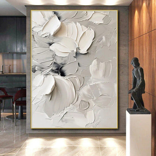 Made-to-Measure Colossal Hand-Painted Abstract Wall Art for Entryway Welcome Wall