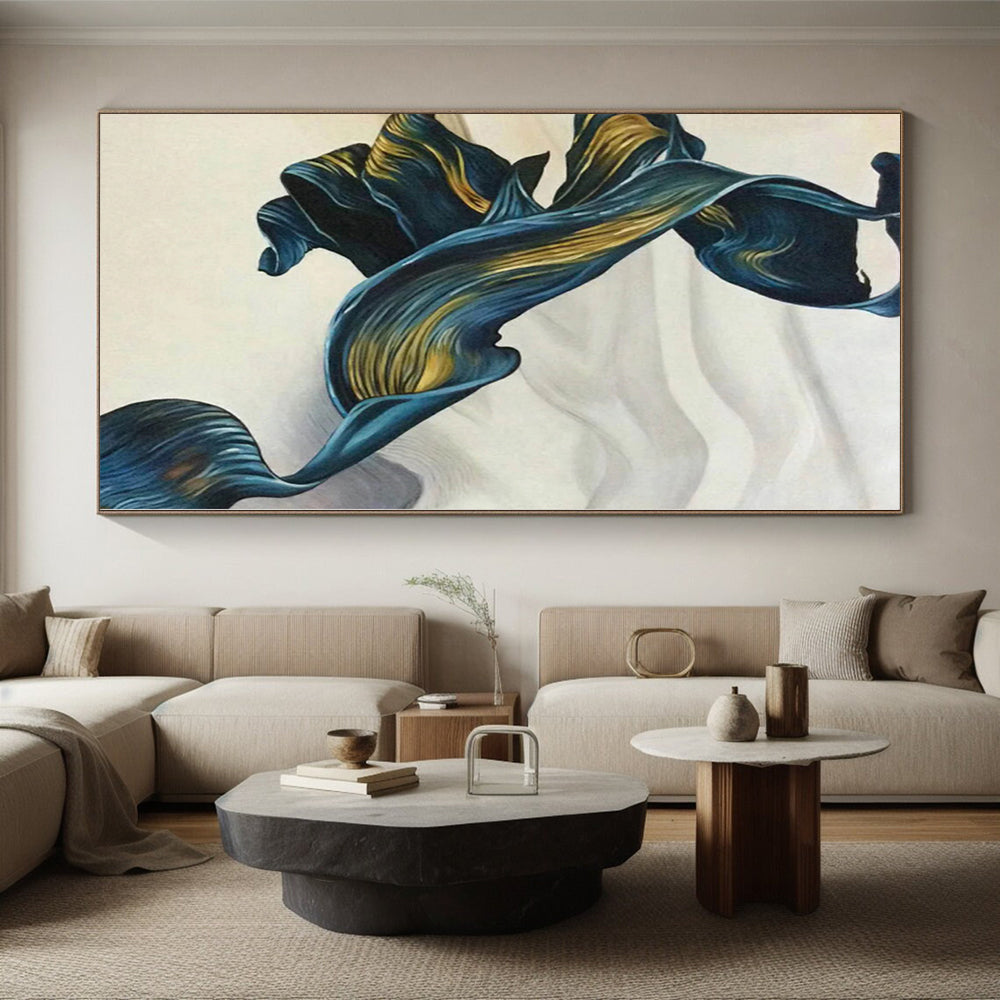 Grand Made-to-Order Abstract Art for Home Indoor Pool and Spa Feature Walls