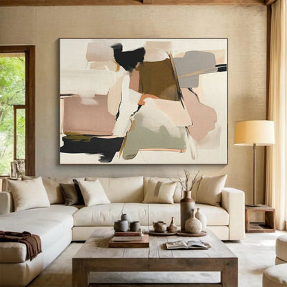 Large Custom Contemporary Abstract Wall Art for Laundry Room Aesthetic Upgrade