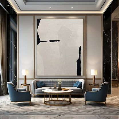 Large Hand-Painted Abstract Art for Botanical Greenhouse Educational Zones