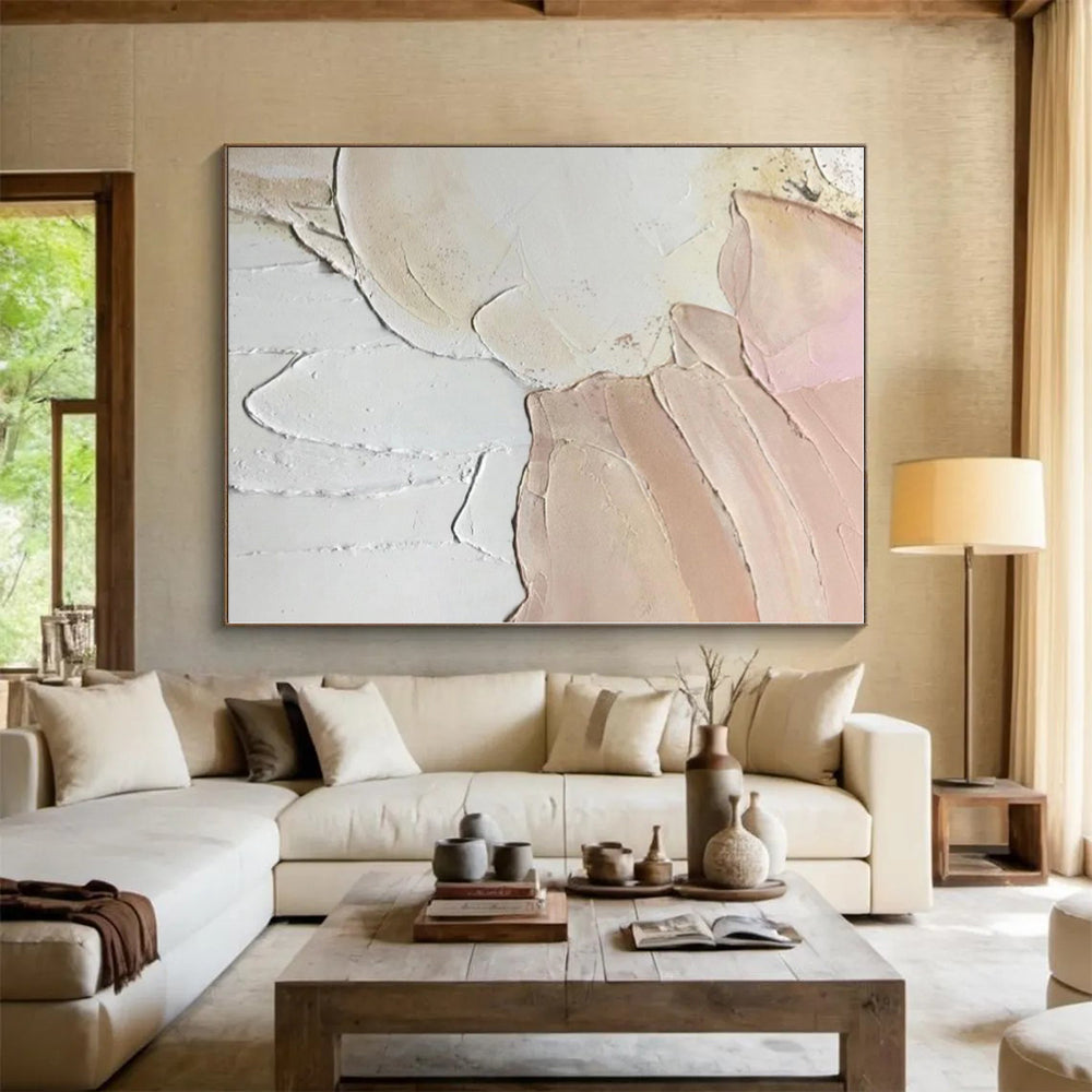 Colossal Personalized Abstract Wall Art for Reading Nook Window Seat