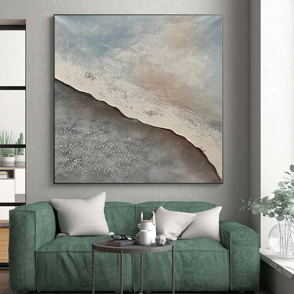 Immense Made-to-Order Abstract Painting for Home Music Room Instrument Display Areas