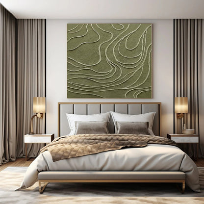 Oversized Made-to-Order Abstract Painting for Aquarium Underwater Viewing Tunnels